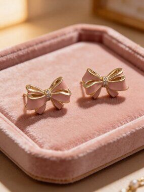 LoveShackFancy Bow Studs